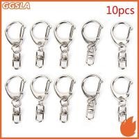 ราคา GGSLA 10 ชิ้น DIY พวงกุญแจเงินขัดเงาพวงกุญแจแยกแหวนโซ่สั้นแหวนใหม่ (58160940136)