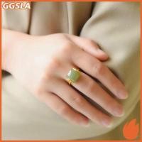 ราคา GGSLA วินเทจสไตล์ชาติพันธุ์เมฆมงคลเลียนแบบหยกแหวนปรับผู้หญิงสไตล์จีนอารมณ์ที่เรียบง่ายหรูหราแหวนของขวัญใหม่ (56761342401)