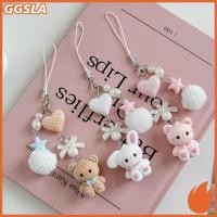 ราคา GGSLA กระต่ายน่ารักคิตตี้หมีจี้พวงกุญแจลูกปุยโบว์ลูกปัดโซ่โทรศัพท์มือถือป้องกันการสูญหายเชือกเส้นเล็ก น่ารัก กระเป๋าเสน่ห์ของขวัญใ (56461123028)
