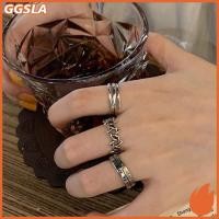 ราคา GGSLA 3PCS Punk สไตล์ความกว้าง Hip hop สําหรับชายหญิงแหวน Vintage โรมันตัวเลขแหวนเปิดแหวนปรับเครื่องประดับใหม่ (54711035985)