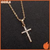 ราคา GGSLA แฟชั่นเรียบง่ายจี้ข้ามโซ่กระดูกไหปลาร้าคริสตัลพระเยซูข้ามห้อย Nelace Punk เครื่องประดับฮิปฮอปสําหรับผู้ชายผู้หญิงของขวัญใหม่ (51011535566)