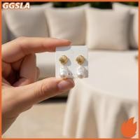 ราคา GGSLA Bohemian Ocean สไตล์ Drop ต่างหูสําหรับผู้หญิง Pearl Gold Plated Dangles Elegant Statement สําหรับวันหยุดชายหาดสวมใส่ใหม่ (48611924715)