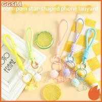ราคา GGSLA 1 ชิ้นสี Pandent พวงกุญแจ Star และ Ball ตกแต่ง Keyrings กระเป๋า Dogchain โทรศัพท์มือถือ Lanyard ใหม่ (54757063760)