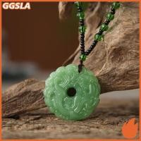 ราคา GGSLA แฟชั่นหยกสีเขียว Hand Carved Dragon Hollow หยกจี้ Nelace Multicolor จีน Amulet ผู้หญิง Mans Luy เครื่องประดับของขวัญใหม่ (40931133308)
