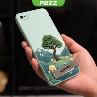 ราคา PBZZ เคสสําหรับ iphone 5s iphone 5 iphone 6 iphone 6s iphone 6 plus เคสโทรศัพท์ Softcase ซิลิโคนเหลวกันกระแทกปกการออกแบบใหม่ความงามต้นไม้ที่มีผู้ถือ YTCBZJLS01 (43820295369)