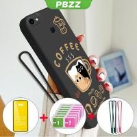 ราคา PBZZ พร้อมเคสกระจกนิรภัยสำหรับ VIVO V7 PLUS VIVO V7 เคสโทรศัพท์ ซอฟต์เคส ซิลิโคนเหลว ป้องกันกันกระแทก ดีไซน์ใหม่ สไตล์แมว กาแฟ YTMHMKF01 (29378325710)