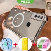 ราคา PBZZ 4 in 1 ด้วยกระจกนิรภัยกรณีสำหรับ VIVO Y11 VIVO Y12 VIVO Y15 VIVO Y17 VIVO Y19โทรศัพท์ปลอก softcase ซิลิโคนกันกระแทกปกการออกแบบใหม่ความงามล้างไร้สาย (26777867891)