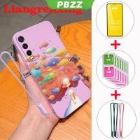 ราคา PBZZ FREE กระจกนิรภัยปลอก vivo y12s vivo y12a vivo y20 vivo y20s vivo y20i vivo y20s g เคสโทรศัพท์ Softcase ซิลิโคนเหลวกันกระแทกออกแบบใหม่การ์ตูนปลาสาว YTMNHY01 (26501632892)