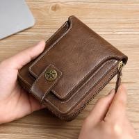 ราคา Laber LEE กระเป๋าสตางค์ หนัง PU ใบสั้น มีซิป ขนาดเล็ก สไตล์วินเทจ สําหรับผู้ชาย (22388981873)
