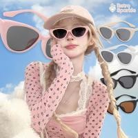 ราคา Retro Sparkle สไตล์เรโทร แว่นกันแดด ดีไซน์ทรงตาแมวสามเหลี่ยม คุณภาพสูง สไตล์เกาหลี สีชมพู แว่นตา ราคาถูกที่สุด (47308365965)