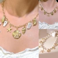 ราคา สร้อยคอจี้เปลือกหอย สร้อยไปทะเล สร้อยคอผู้หญิง เครื่องประดับแฟชั่น สไตล์โบฮีเมียน พร้อมส่งในไทย (52003266231)