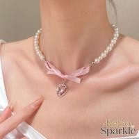 ราคา Retro Sparkle สร้อยคอผู้หญิงมินิมอล สร้อยไข่มุกสไตล์เกาหลี สร้อยคอรูปโบว์ ทันสมัย มินิมอล (49558019296)