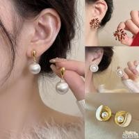 ราคา Retro Sparkle ต่างหูมุกแฟชั่น jewelryสำหรับผู้หญิง ต่างหูมินิมอล เกาหลี แฮนด์เมด จัดส่งตอนนี้ (48605646535)