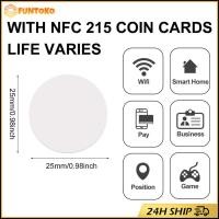 ราคา สินค้ามีคุณภาพ NTAG215 NFC COIN CARD การ์ด สีขาวแบบวงกลม สำหรับทำAmiibo นามบัตรอิเล็กทรอนิค (28118148963)