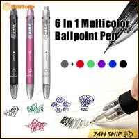 ราคา สินค้ามีคุณภาพ ปากกาลูกลื่น0 5MM หลายสี 6 In 1 สําหรับโรงเรียน สํานักงาน เครื่องเขียนแบบอัตโนมัติ (29280395117)