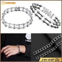 ราคา สินค้ามีคุณภาพ สร้อยข้อมือโซ่จักรยาน สแตนเลส กําไลโซ่ เครื่องประดับสไตล์พังก์ เหมาะสำหรับผู้ชาย (43558840568)