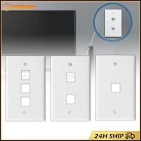 ราคา สินค้ามีคุณภาพ Face Plate เต้ารับสายแลน link 1 2 3 พอร์ต แผ่นผนัง Outlet กันไฟ สำหรับCAT5E CAT6 (29075790911)