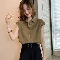 ราคา เสื้อเชิ้ตผู้หญิงแฟชั่นเวอร์ชั่นเกาหลีใหม่หลวมเป็นเสื้อเชิ้ตติดกระดุมหล่อ (26793357718)