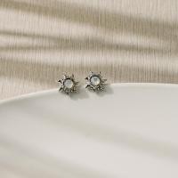 ราคา Ar Kang Collection AKE3082 3083 3084 3085 AKN1266 1267 1268 1269 เซตต่างหูและสร้อยคอ หินแท้ รูปพระอาทิตย์ Silver 92 5 (44427103789)