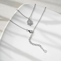 ราคา Ar Kang Collection AKN993 AKN994 สร้อยคอเงินแท้ ห้อยจี้โคลเวอร์ประดับ CZ ชุบ Rhodium ชุบทอง Silver92 5 (29119513442)