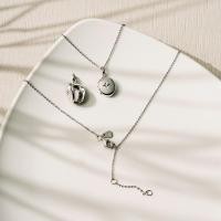 ราคา Ar Kang Collection AKN1282 AKN1283 สร้อยคอล็อกเก็ต Locket เงินแท้ 92 5 ประดับ White Cz เก็บความทรงจำ (48656991449)