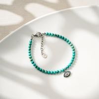 ราคา Ar Kang Collection AKB437 444 สร้อยข้อมือประดับ Real Turquoise Black Agate White MOP Lapis จี้ Evil Eye ตาปีศาจ (25341234582)