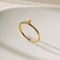 ราคา Ar Kang Collection AKR885 แหวนเงิน 92 5 ประดับไข่มุกแท้ Fresh Water Pearl ไข่มุกน้ำจืด แหวนผู้หญิง (43074606660)
