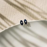ราคา Ar Kang Collection AKE2957 AKE2958 ต่างหูเงินแท้ Evil Eye Lapis White CZ AAAAA เงินแท้92 5 (29586061508)