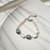 ราคา Ar Kang Collection AKB308 309 สร้อยข้อมือเงินแท้ประดับ Abalone White MOP White Pearl Silver 92 5 (28274764167)
