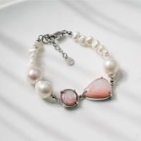 ราคา Ar Kang Collection AKB314 AKB315 สร้อยข้อมือเงินแท้ ประดับ White Pearl Pink MOP ชุบRhodium และ Gold Silver 92 5 (26474738857)