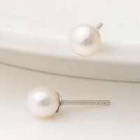 ราคา Ar Kang Collection AKE913 ต่างหูมุกแท้ White Pearl เงินแท้92 5 (11098781690)