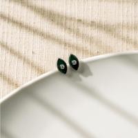 ราคา Ar Kang Collection AKE2963 AKE2964 ต่างหูเงินแท้ Evil Eye Malachite White CZ AAAAA เงินแท้92 5 (42750935502)
