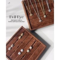ราคา Ar Kang Collection AKE2442 AKN784 รวมเครื่องประดับเงินแท้ สายมู ดวงตาสวรรค์ Evil Eye ประดับพลอยแท้ Swiss Blue Topaz ล้อม (25840189206)