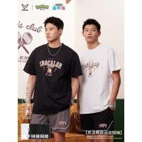 ราคา Pokemon Joint Hot Crocodile Short Sleeved Shooting Suit เสื้อยืดผู้ชาย American Basketball Training Sports Running Top V (51311462888)