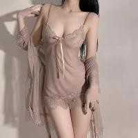 ราคา sexy pajamas ชุดตาข่ายเซ็กซี่ ชุดซีทรูเซ็กซี่ชุดสองชิ้น ราคาถูก บางและเบา มีหลายสีให้เลือก พร้อมส่งจากไทย (27813574175)