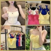ราคา sexy pajamas พร้อมส่งจากไทย เสื้อกล้ามสายคู่ ฟองน้ำในตัว โบว์น่ารัก ผูกโบว์ ใส่สบาย (24538083420)
