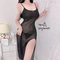 ราคา sexy pajamas เดรสตาข่ายบางเซ็กซี่ ชุดเดรสสายเดี่ยว ฟรีไซส์ สวมใส่สบาย มีสีดำ และสีชมพู ส่งจากไทย (29355730730)