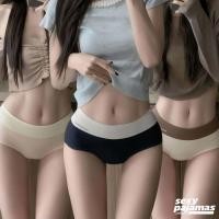 ราคา sexy pajamas กางเกงในไร้ขอบ ผ้าฝ้าย ผ้า นุ่ม ใส่สบาย ระบายอากาศดี ยืดกระชับคืนตัว ผ้านุ่มลื่น ส่งจากไทย (56254730444)