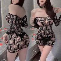 ราคา sexy pajamas ชุดนอนซีทรู เดรสเซ็กซี่ ชุดยั่ว ชุดอ่อย ผ้าใส่สบาย ราคาถูก มุมมองกลวง พร้อมส่งในไทย (43758402945)