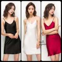 ราคา sexypajamas ชุดนอนผู้หญิง ชุดเดรสสายเดี่ยว ฟรีไซส์ ราคาส่ง สายสะพายไหล่ปรับได้ วมใส่สบาย ส่งจากไทย (24733689374)