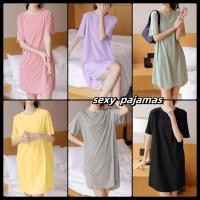 ราคา sexy pajamas ชุดนอนผ้าไหมน้ำแข็ง ชุดนอนกระโปรงสั้น คอกลม พลัสไซส์ ผ้านิ่มเด้ง ราคาส่ง ส่งไวจากไทย (27060031084)