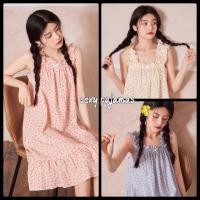 ราคา sexy pajamas ชุดนอนผู้หญิง ชุดเดรสสายเดี่ยว กระโปรงยาว ลายเชอร์รี่น่ารัก หลวม สวมใส่สบาย ส่งจากไทย (27856934453)