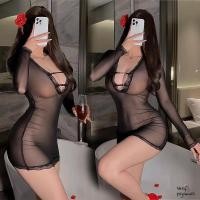 ราคา sexy pajamas ชุดนอนผู้หญิง จั๊มสูทเซ็กซี่ บาง สีดำ ซีทรู รัดรูป เนื้อผ้าใส่สบาย สวมใส่สบาย ส่งไวจากไทย (42004755390)