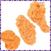 ราคา 3ชิ้น โมเดลอาหารปลอมแบบสมจริง ขาไก่ทอดและปีกไก่ ทำจากพีวีซี ใช้ตกแต่งร้านและถ่ายภาพ สีส้ม (50509651183)