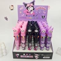 ราคา Kuromi 10 สีปากกาลูกลื่นอะนิเมะ Cultural Creative กดสีปากกานักเรียนคู่มือปากกา Sanrio ภาพวาด Graffiti เครื่องเขียน (50861465787)