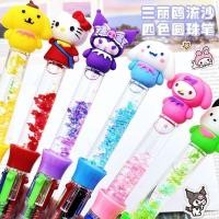 ราคา น่ารักการ์ตูนSanrio Glitterสี่สีปากกาลูกลื่นน่ารักนักเรียนCreativeสีปากกาMARKERภาพวาดคู่มือปากกา (43831334815)