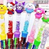 ราคา น่ารักการ์ตูนSanrio Glitterสี่สีปากกาลูกลื่นน่ารักนักเรียนCreativeสีปากกาMARKERภาพวาดคู่มือปากกา (49661490527)