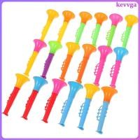 ราคา 18 ชิ้นคละสีพลาสติกเด็กทรัมเป็ตสนุกขนาดกะทัดรัดของเล่นเด็ก kevvga (56309410098)