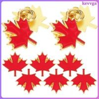 ราคา 10 ชิ้นสีแดง Maple Leaf เข็มกลัด Pin โลหะเสื้อผ้า Lapel Pin สําหรับกระเป๋าเป้สะพายหลังผ้าพันคอ kevvga (51259458010)