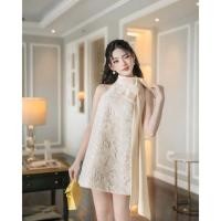 ราคา เดรสสีขาวลายลูกไม้ มีโบว์ผูกคอ เดรสลูกคุณหนู พร้อมส่ง (50051052505)